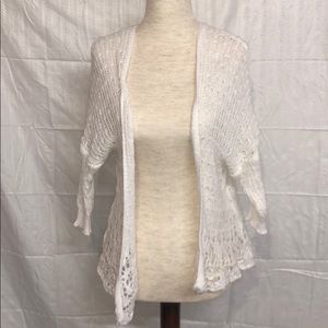 Kids white thin cardigan